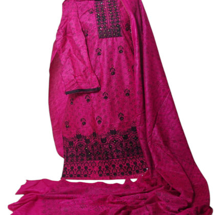 TP থ্রি পিস ১০০%সুতি কটন এমব্রয়ডারি