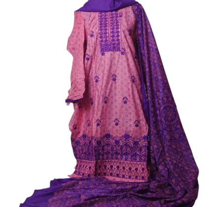 TP থ্রি পিস ১০০%সুতি কটন এমব্রয়ডারি