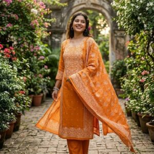 লাক্সারি জমজম সুতি কটন থ্রি পিস