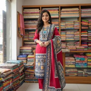 লাক্সারি জমজম সুতি কটন থ্রি পিস
