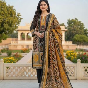 লাক্সারি জমজম সুতি কটন থ্রি পিস
