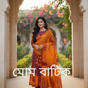 মোম বাটিক থ্রি পিস