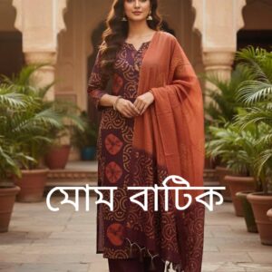 মোম বাটিক থ্রি পিস