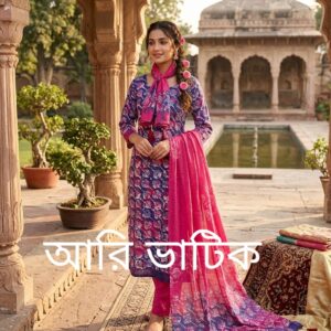 আরি বাটিক থ্রি পিস