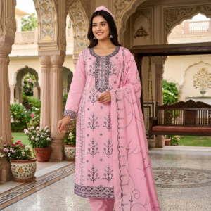 ১০০% সুতি ফুল এমব্রয়ডারি সিকোয়েন্স